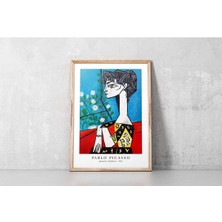Kof Design Jacqueline’in Çiçekli Portresi (Jacqueline With Flowers) - Pablo Picasso Posterleri