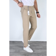 Mero Life Erkek Taş Italyan Kesim Slim Fit Kaliteli Esnek Likralı Bilek Boy Kumaş Pantolon