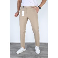 Mero Life Erkek Taş Italyan Kesim Slim Fit Kaliteli Esnek Likralı Bilek Boy Kumaş Pantolon
