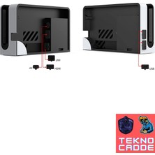 Beboncool Nintendo Switch OLED 13IN1 Toz Geçirmez Koruyucu Silikon Pad