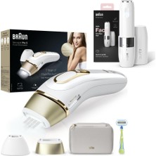 Braun Hassas Bölge Yüz ve Vucüt Bakım Seti Braun Tüy Alma 2 Başlık Kadın & Erkek Lazer Epilasyon Cihazı-, Çanta, Venus Tıraş Makinesi-Hediyeli