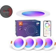 Dusktec Spot Lamba, Benzersiz Çok Renkli , Bluetooth, Echo ''aleksa'' Özelikli. 68-85 mm