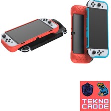 Beboncool TNS-1142 El Destekli Grip Tasarım Nintendo Switch OLED Koruyucu Kılıf