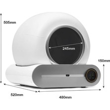 ELECTRON Otomatik Akıllı Kedi Tuvaleti Kum Kabı