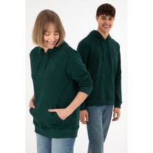 U.S. Polo Assn. Erkek Koyu Yeşil Basic Sweatshirt 50295167-VR079