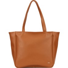 Newish Kadın Taba Deri Justen El ve Omuz Çantası new275