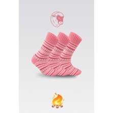 Nova Socks 3 Lü Yün Çorap Desenli