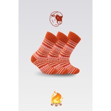 Nova Socks 3 Lü Yün Çorap Desenli