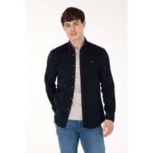 U.S. Polo Assn. Erkek Lacivert Gömlek Desenli 50291395-VR033
