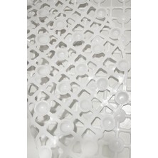Kristal Desenli Vantuzlu Kaymaz Banyo Duş Paspası Küvet Duşakabin Içi Kaydırmaz 37X68 cm