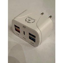 4 Port Hızlı Şarj Aleti 4 Port USB 1 Port Type-C Çoklu Şarj Aleti Istasyonu