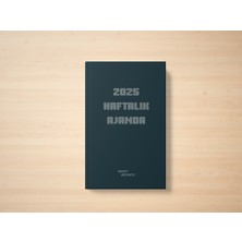Muguet Business 2025 Haftalık Cep Boy Ajanda 12AYLIK 10,5*16,5 cm koyu yeşil