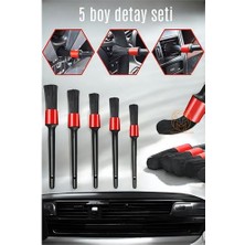 Turk 5 Boy Araç Detay Temizlik Fırça Seti Slalom Design