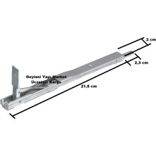 Geylani Yapı Market Alüminyum Gömme Kapı Sürgüsü 21.5 cm x 2 cm