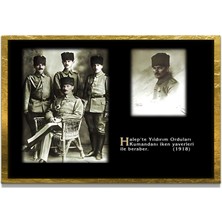Marsilyan Yapay Zeka ile Yenilenmiş Atatürk Fotoğrafları Siyah Beyaz Cam Tablo, 3D Dekoratif Baskı 410
