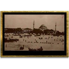 Marsilyan Yapay Zeka ile Yenilenmiş Atatürk Fotoğrafları Siyah Beyaz Cam Tablo, 3D Dekoratif Baskı 623