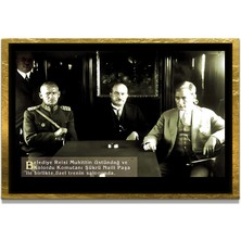 Marsilyan Yapay Zeka ile Yenilenmiş Atatürk Fotoğrafları Siyah Beyaz Cam Tablo, 3D Dekoratif Baskı 502