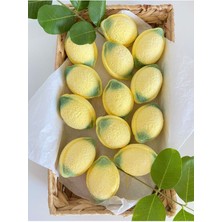 Star Bath Bomb Köpüren Limon Banyo Topu / Nem Bombası / Pedikür Topu 3 Adet 100 Gr