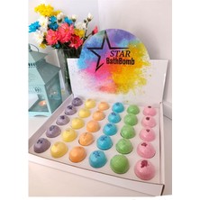 Star 30 Adet Stantlı Banyo Topu / Nem Bombası / Manikür Pedikür Topu El Yapımı Ferahlatıcı Etki