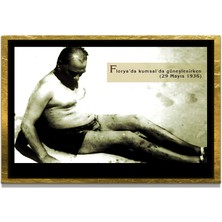 Marsilyan Yapay Zeka ile Yenilenmiş Atatürk Fotoğrafları Siyah Beyaz Cam Tablo, 3D Dekoratif Baskı 576