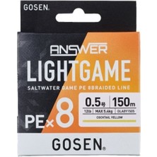 Gosen Answer Light Game Pe8 Örgü Lrf Ipi 150MT Coctail Yellow 0.3 Pe