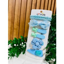 Uras Desing Yeni Kore Model 7 Li Toka Seti Işıltılı Papatyakurdele Lastikli Set