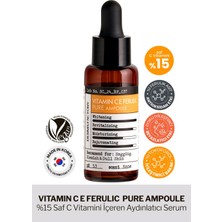 %15 Saf C Vitamini Içeren Aydınlatıcı Serum Derma Factory Pure Vitamin C E Ferulic Ampoule