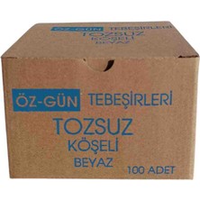 Öz-Gün Tebeşir 1 Koli 18 Kutu 100LÜ Köşeli Tebeşir