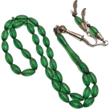 Han Ticarethane Yeşil El Boy Toz Kehribar Tesbih