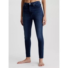 Kadın Yüksel Bel Süper Skinny Ankle Jean - Lacivert
