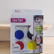 Vıp Kalite Palyaço Yüz Boyası 6 Lı Yüz Boyama Paleti Face Paint Colors Kostüm Aksesuarları Özel Seri