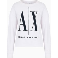 Kadın Sweatshirt - Beyaz