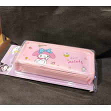 Sanrio Çocuk Kalem Kutusu Iki Bölmeli Kuromi Figürlü