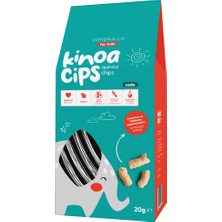 2 Paket 20 Gr. Sade Kinoa Cips For Kids Tatlı Fil ve Bebek Ahtapot