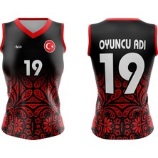ACR Giyim Voleybol Forması Model 720 Kişiye Özel İsim ve Numara Yazılabilir Nefes Alabilir Tek Üst