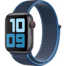 FirstModel Apple Watch Cırtlı Bant Kordon ( Seri 10 - 42 mm Uyumlu) Mavi Mavi