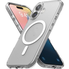 Novatis iPhone 16 Uyumlu Kılıf Sert Sararmaz Kablosuz Şarj Özellikli 3D Kamera Korumalı Leke Tutmaz Kapak