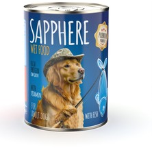 Sapphere Balıklı Yetişkin Köpek Maması Konserve 400 gr