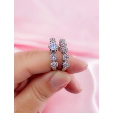 Neva Jewelry İkili Tektaş Yüzük