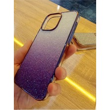 Lucek Cases iPhone 15 Pro Max Taşlı Kapak Içi Karbon Hologramlı Darbe Korumalı Kılıf