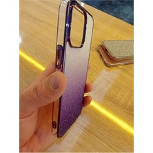 Lucek Cases iPhone 15 Pro Max Taşlı Kapak Içi Karbon Hologramlı Darbe Korumalı Kılıf