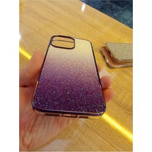 Lucek Cases iPhone 15 Pro Max Taşlı Kapak Içi Karbon Hologramlı Darbe Korumalı Kılıf