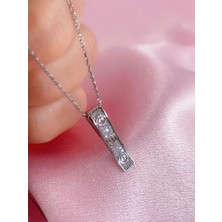 Neva jewelry Taşlı Çubuk Kolye