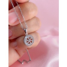 Neva Jewelry Taşlı Halka Çiçek Kolye