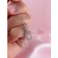 Neva Jewelry Taşlı Kuğu Kolye