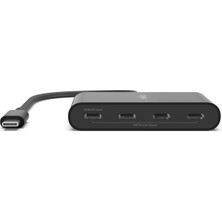 Belkin Connect Usb-C 4 Bağlantı Noktalı Hub - Siyah