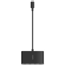 Belkin Connect Usb-C 4 Bağlantı Noktalı Hub - Siyah