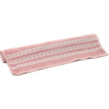 %100 Pamuk Kareli Desen Havlu 30X90