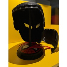 Örümcek Adam 2099 Spiderman 2099 Spider-Man 2099 Maske Mıknatıslı Plastik Maske Siyah