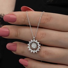 Cey jewelry Gümüş Güneş Kadın Kolye